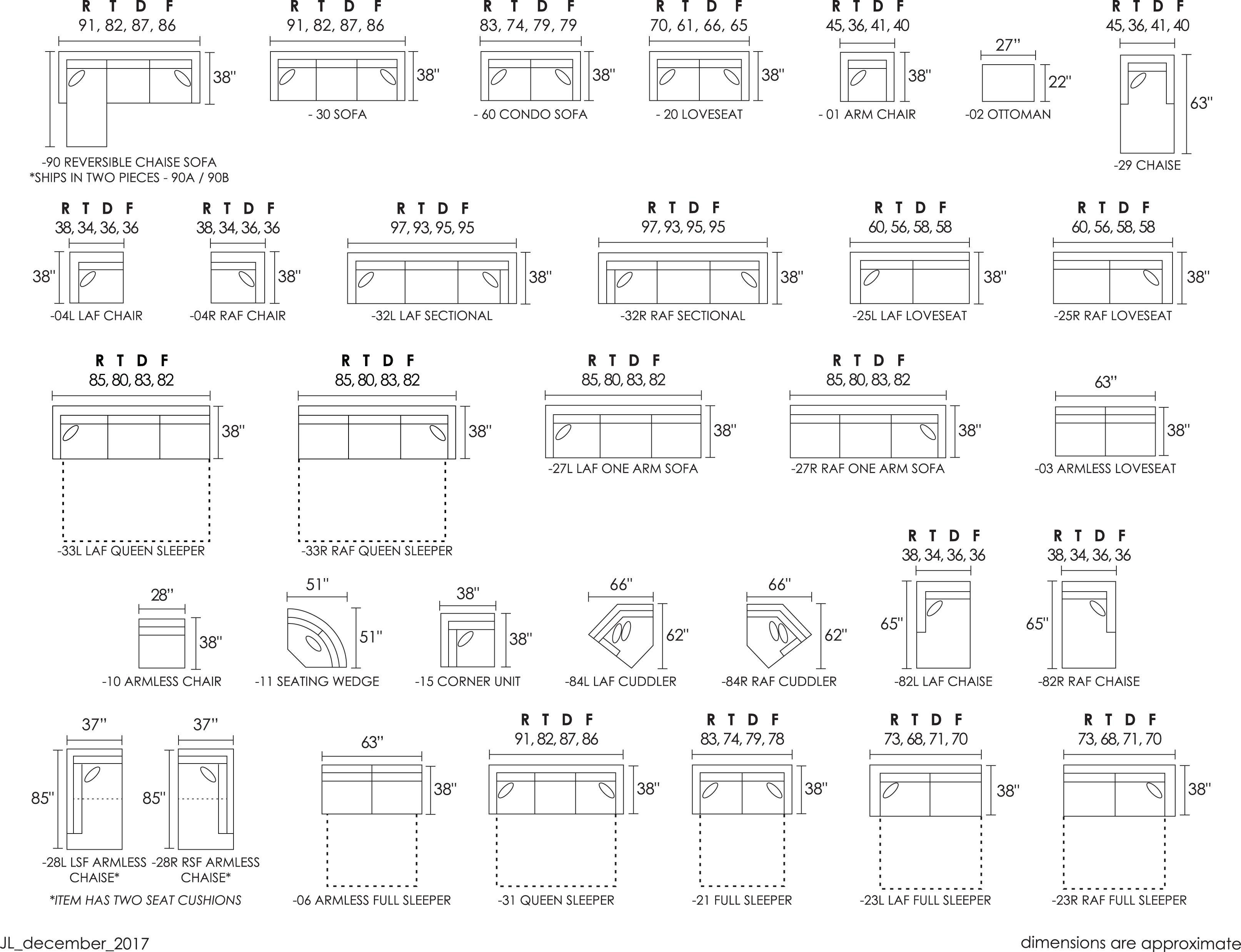 Jonathan Louis Choices Juno Contemporary LShaped Sectional Sofa with